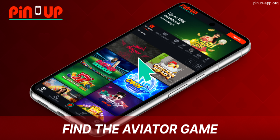 Find the game Aviator Pin Up App